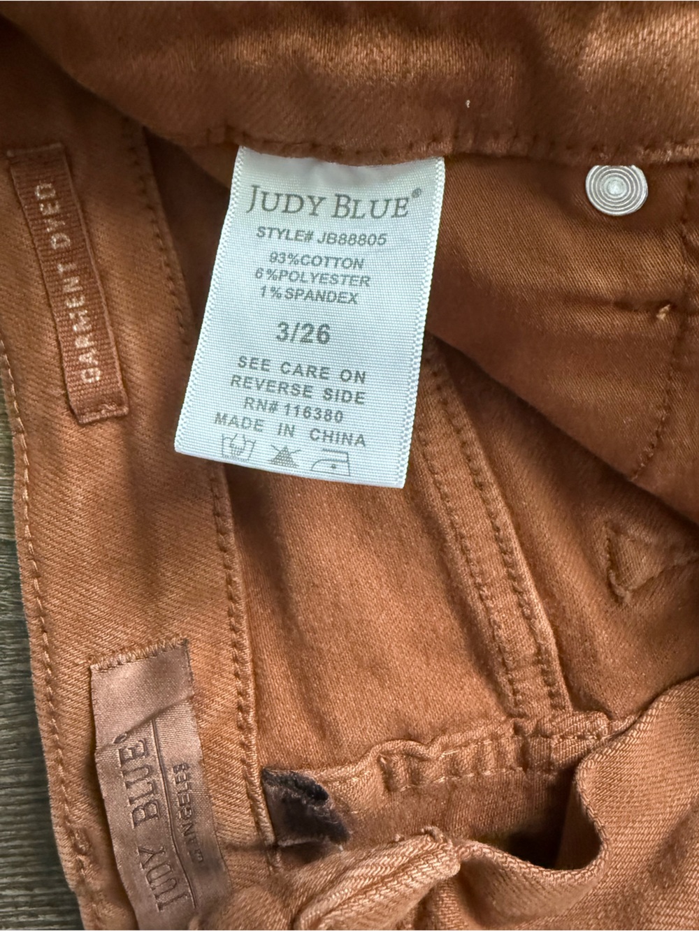 Judy Blue Wide Leg Cropped Jeans - Brown - Picture 4 of 4